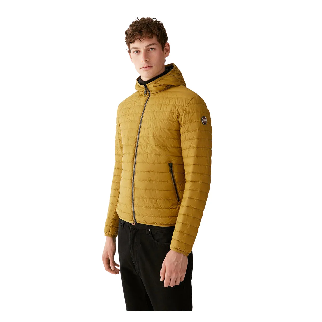 Piumino Uomo Colmar Opaco Cappuccio Giallo