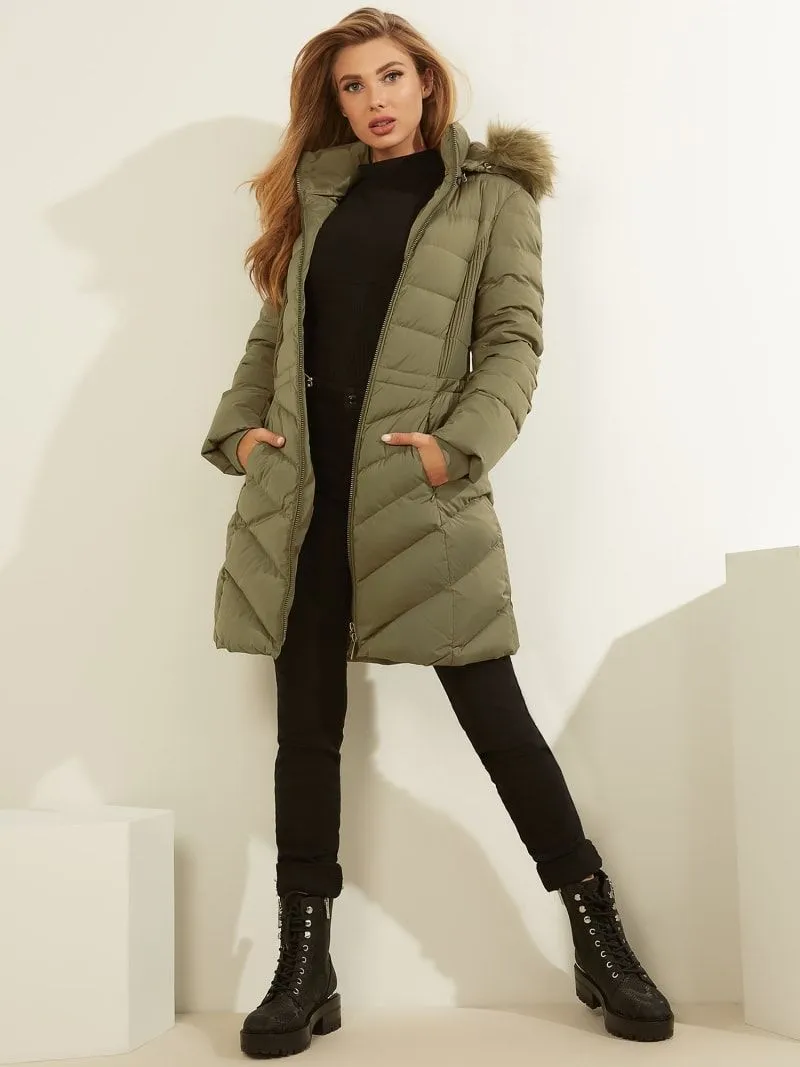 Piumino vera piuma d'oca guess