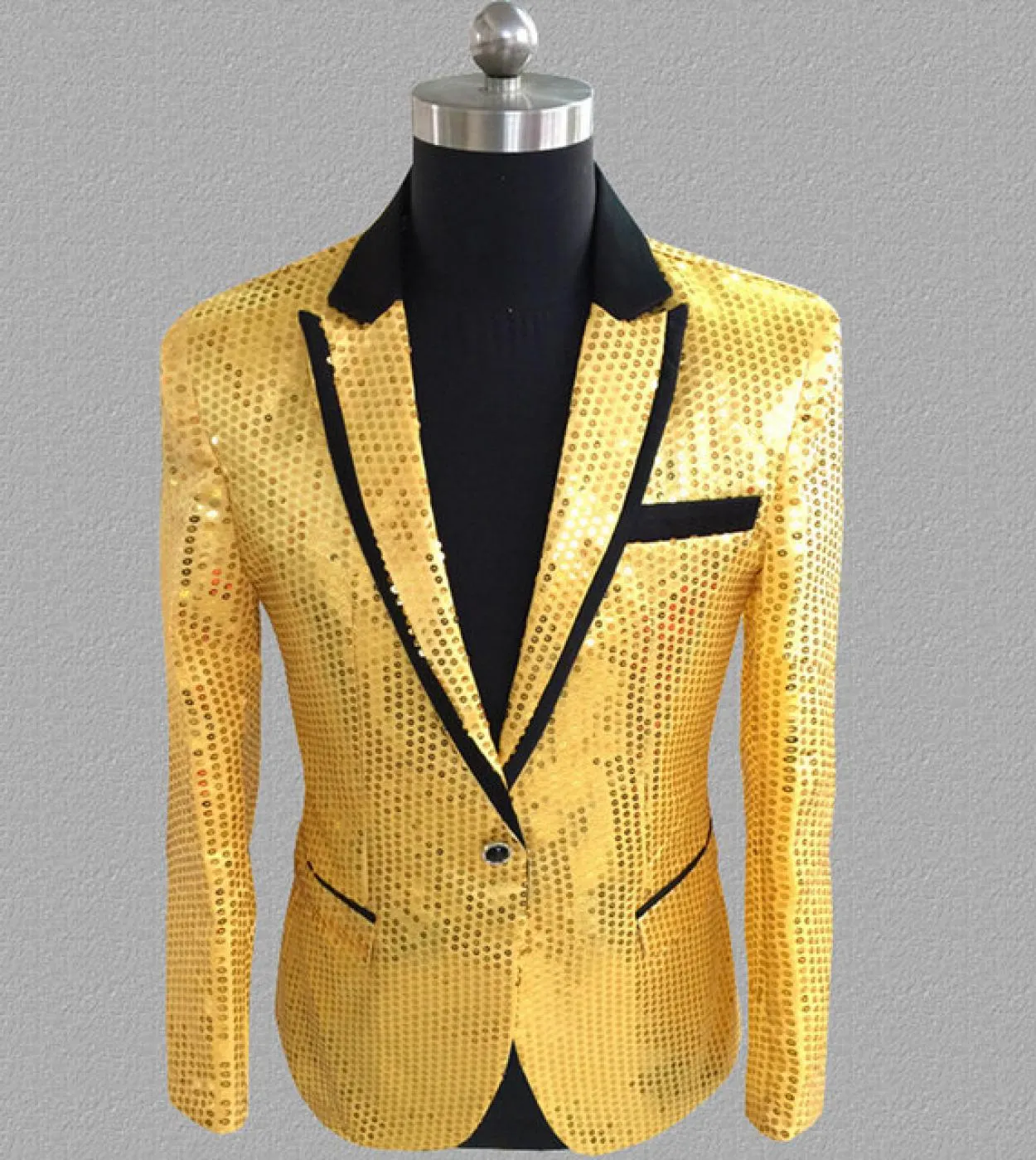 Plyesxale Blazer con paillettes blu bianco rosso blu da uomo Blazer da ballo floreale slim fit Giacca da palcoscenico per feste
