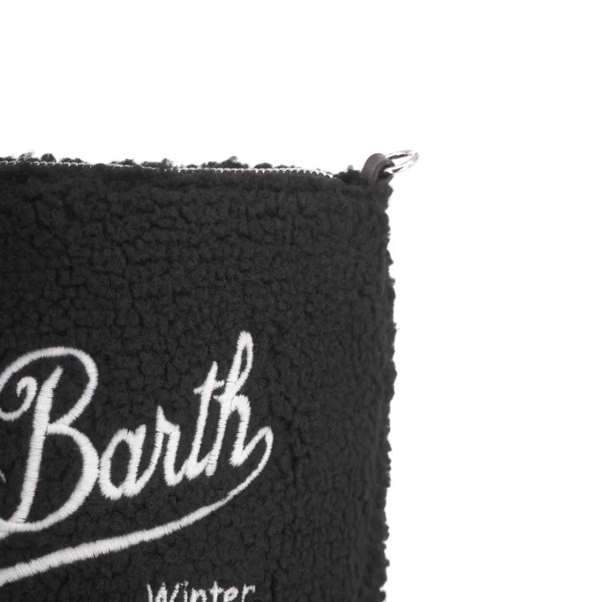 Pochette Parisienne In Tessuto Sherpa, Nero
