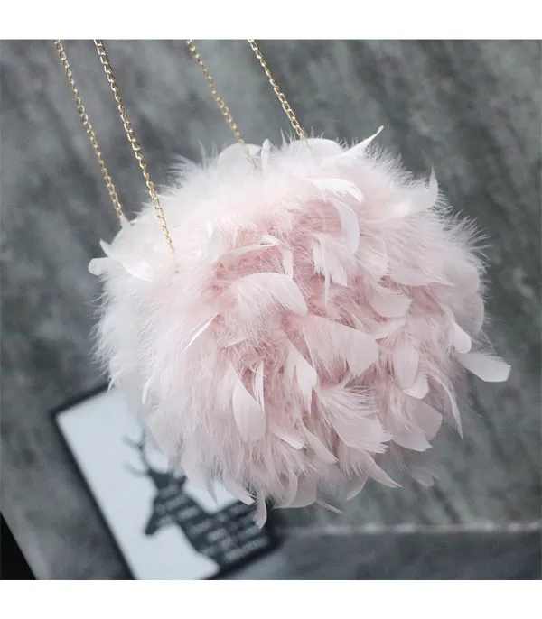 Pochette tonda plumage