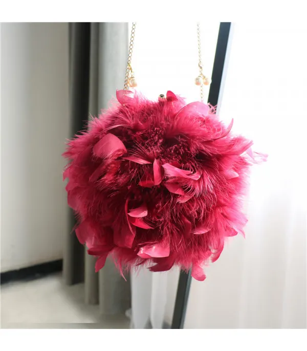 Pochette tonda plumage