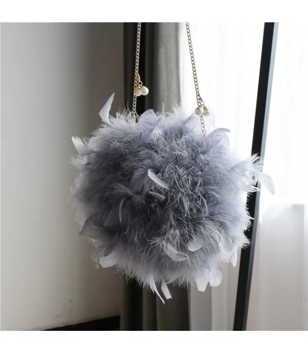Pochette tonda plumage