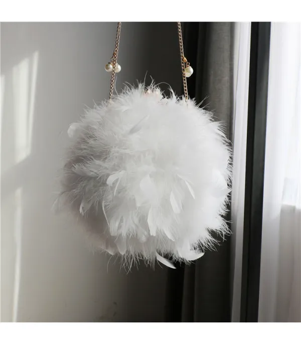 Pochette tonda plumage
