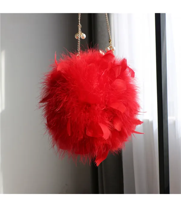 Pochette tonda plumage