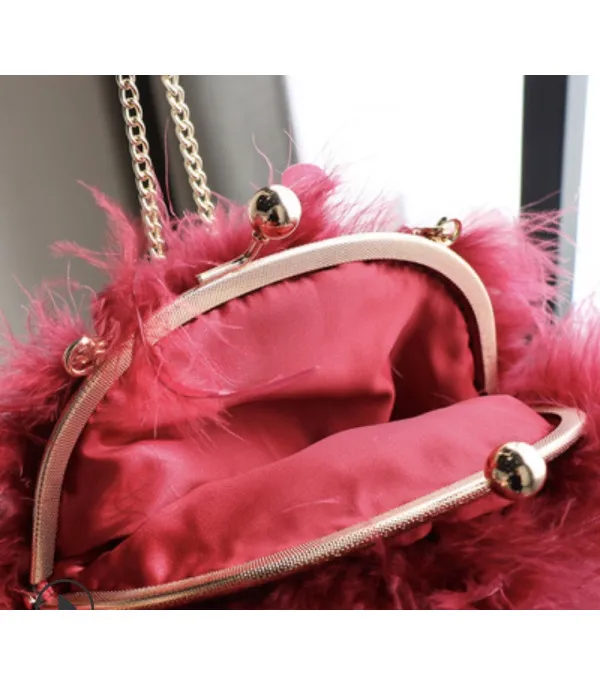 Pochette tonda plumage