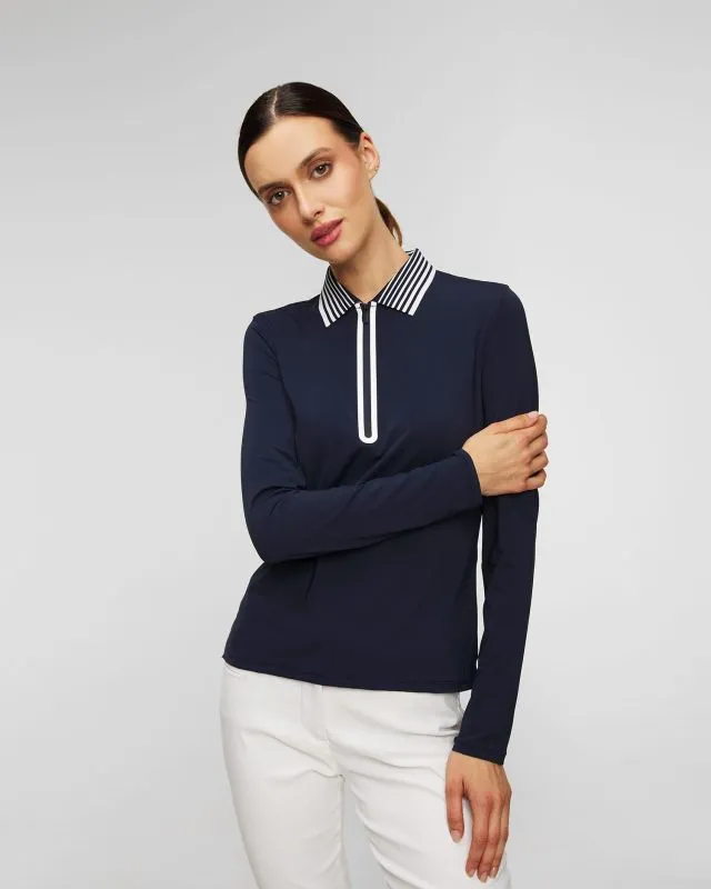 Polo a maniche lunghe da donna G/Fore Silky Technylon