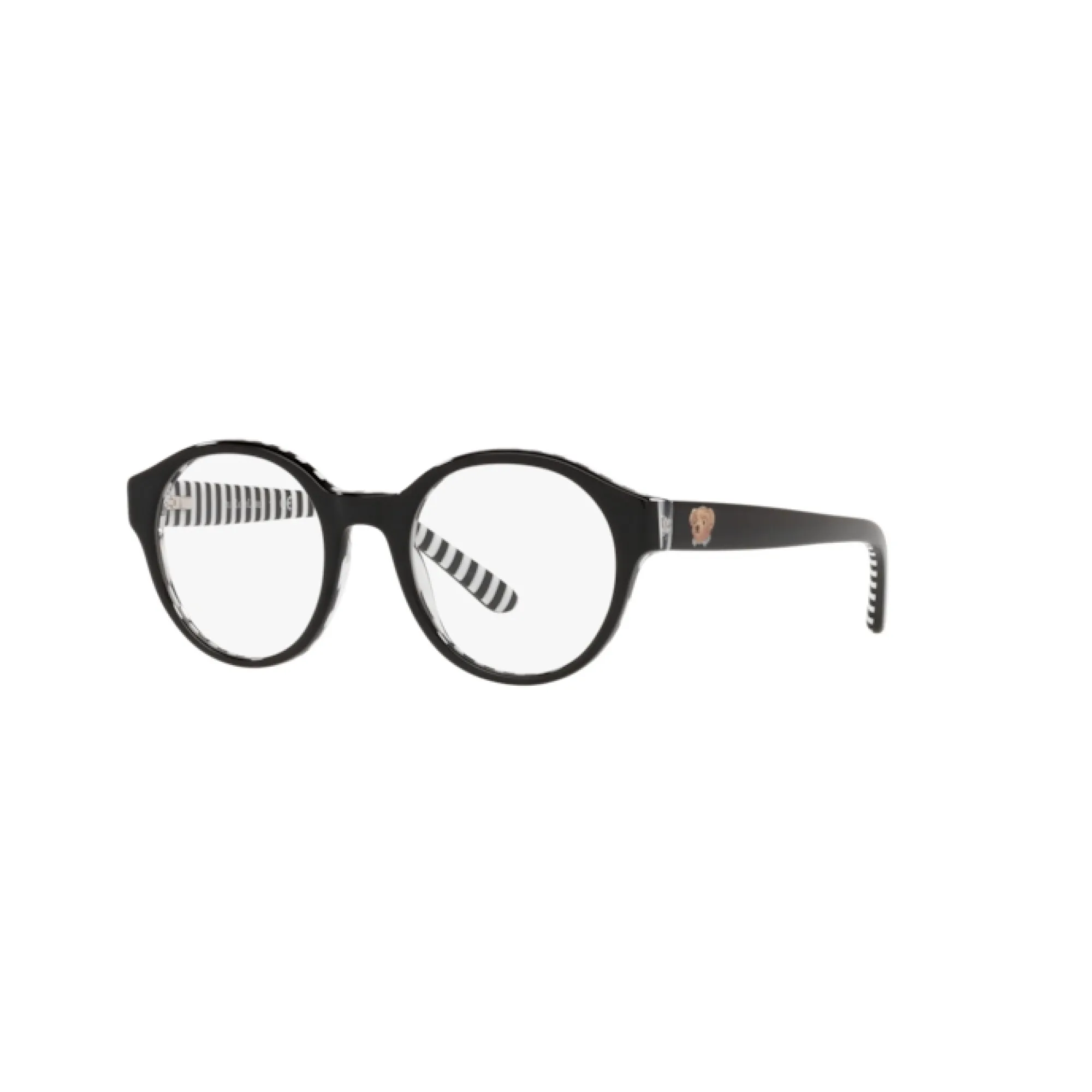   Polo PP 8540 - 5879 Nero Su Strisce Bianche Nere | Occhiale Da Vista Bambino Unisex 