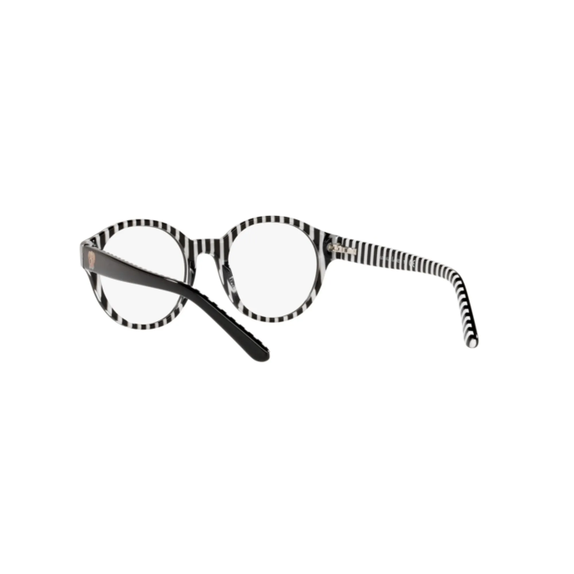   Polo PP 8540 - 5879 Nero Su Strisce Bianche Nere | Occhiale Da Vista Bambino Unisex 