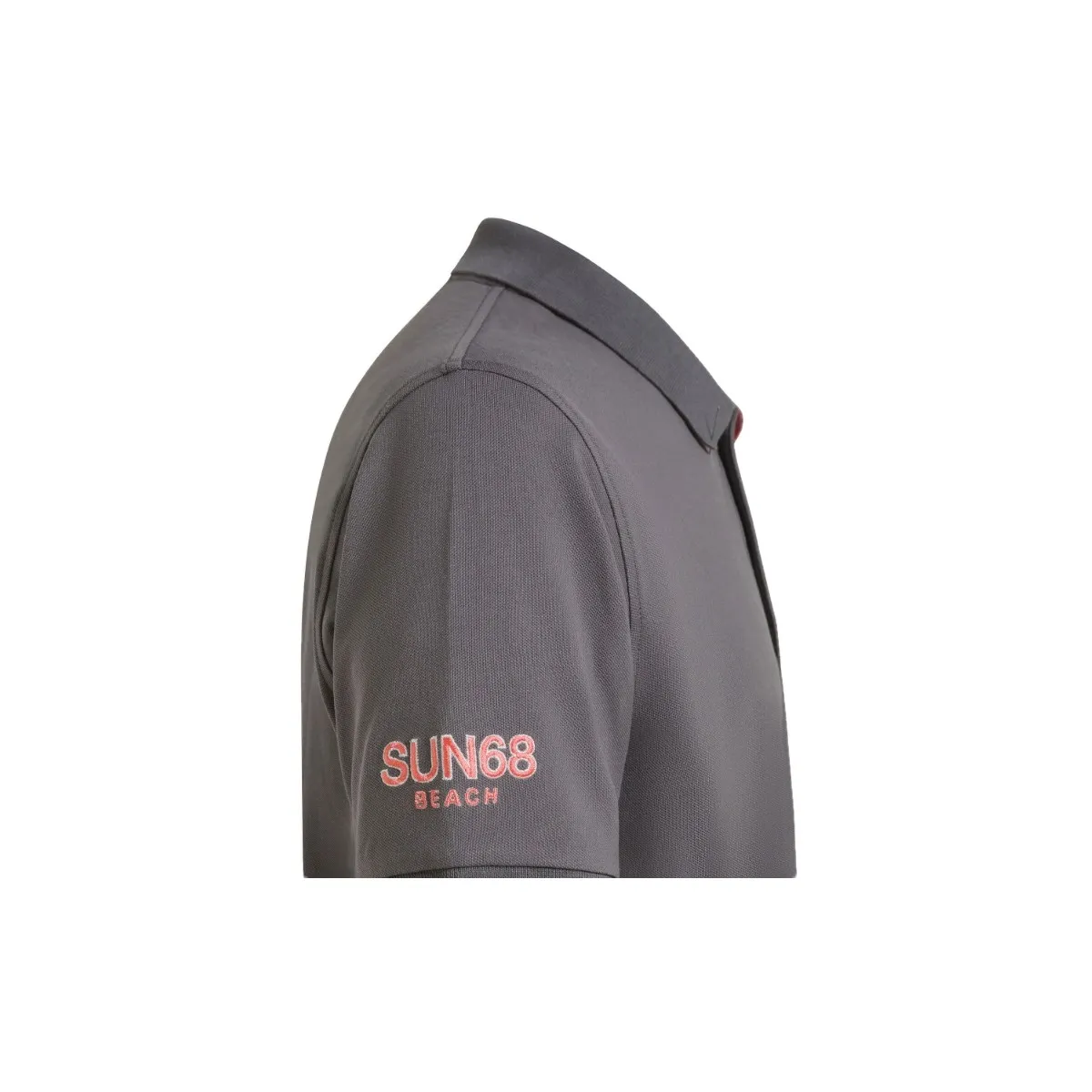 Polo Sun68 Logo Beach Inchiostro