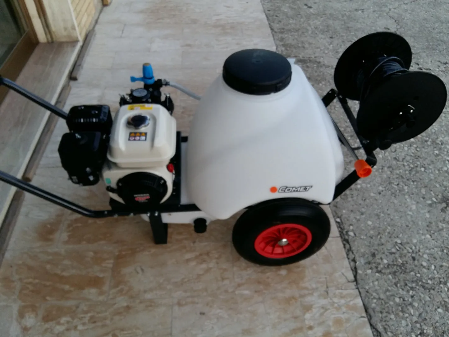 Pompa Irrorazione a Scoppio CON CARRIOLA LT. 120 MOTOPOMPA MC25 + AVVO