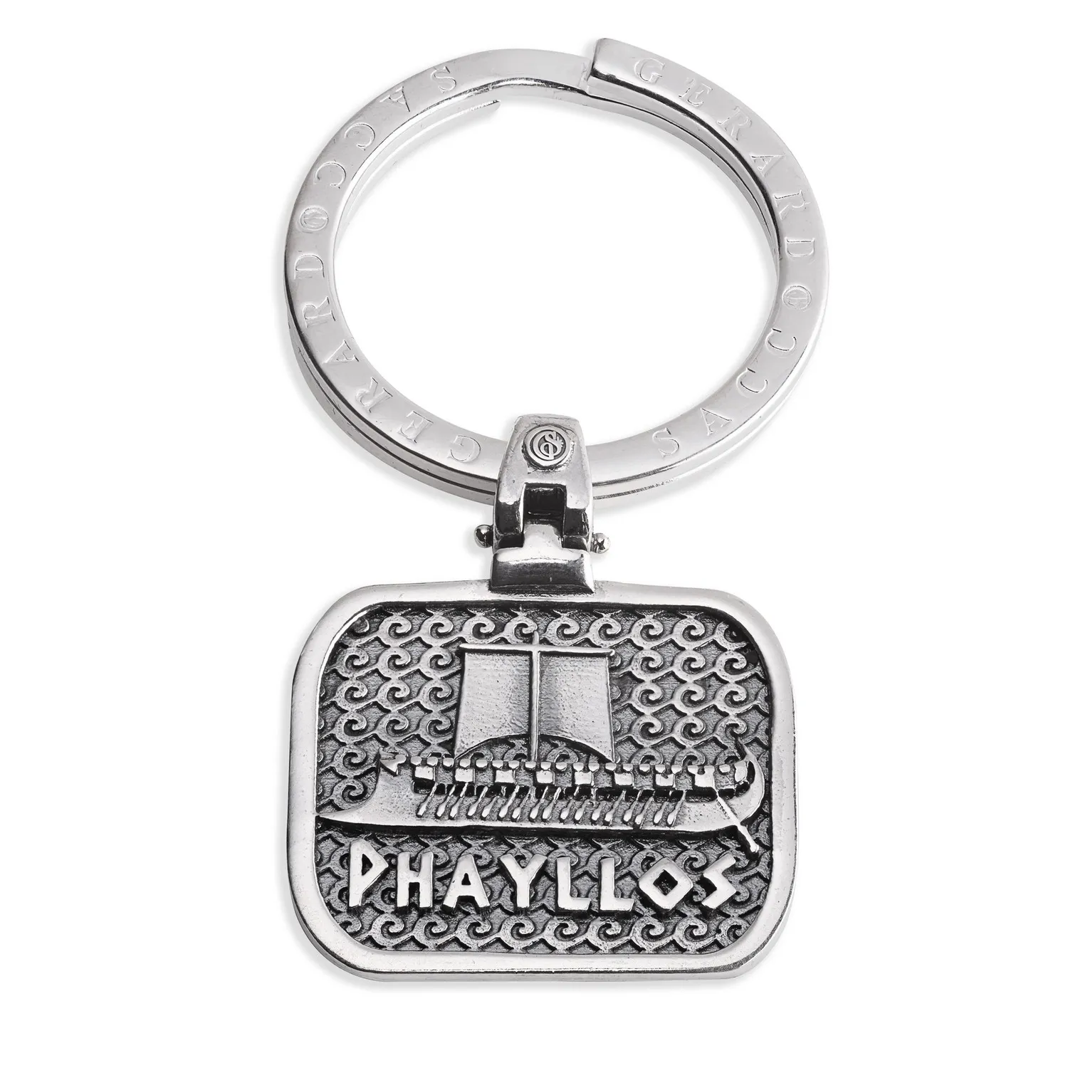 Portachiavi Phayllos in Argento