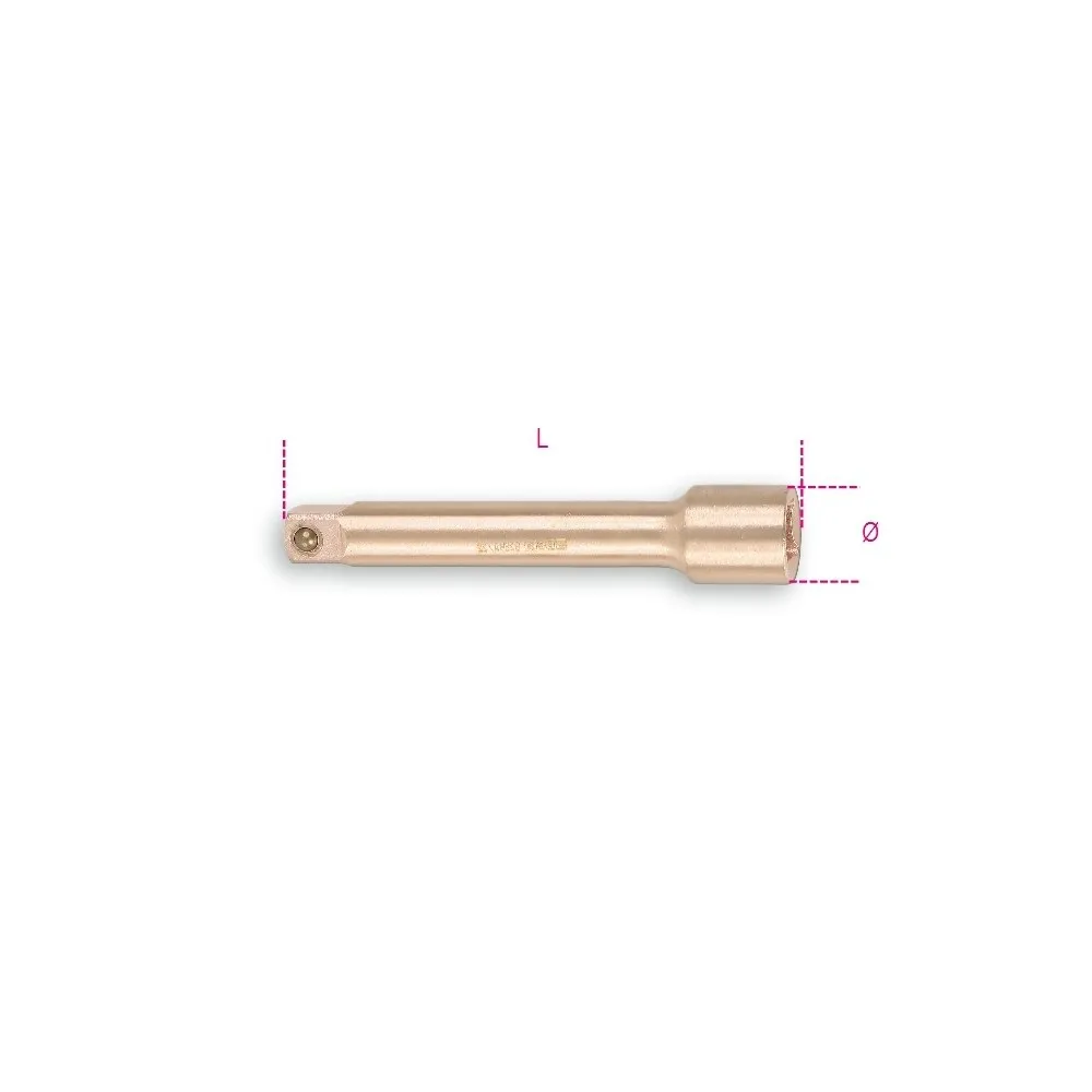 Prolunghe con attacchi quadri maschio e femmina 3/4" antiscintilla - Beta 926BA/22