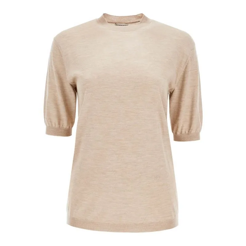 Pullover a maniche corte in cashmere