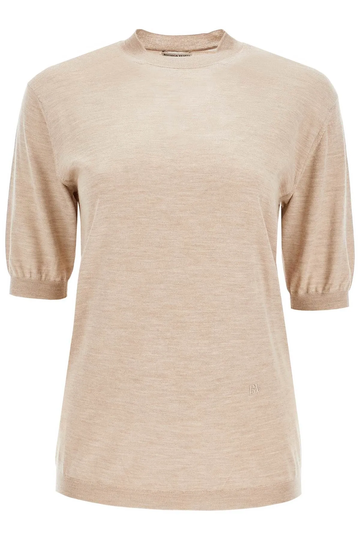 Pullover a maniche corte in cashmere