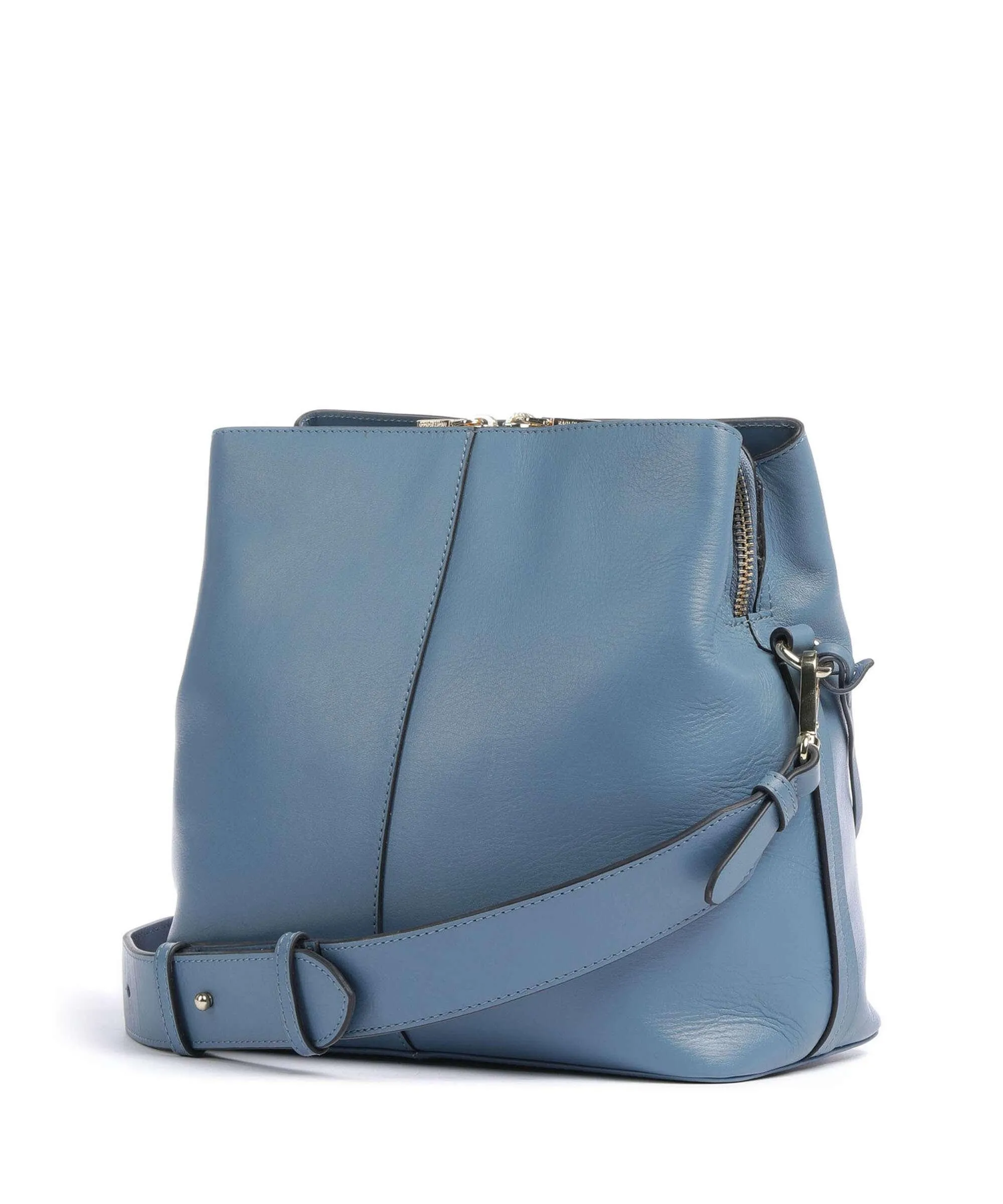  Radley London Dukes Place Borsa a tracolla pelle di vacchetta grana blu-grigio  