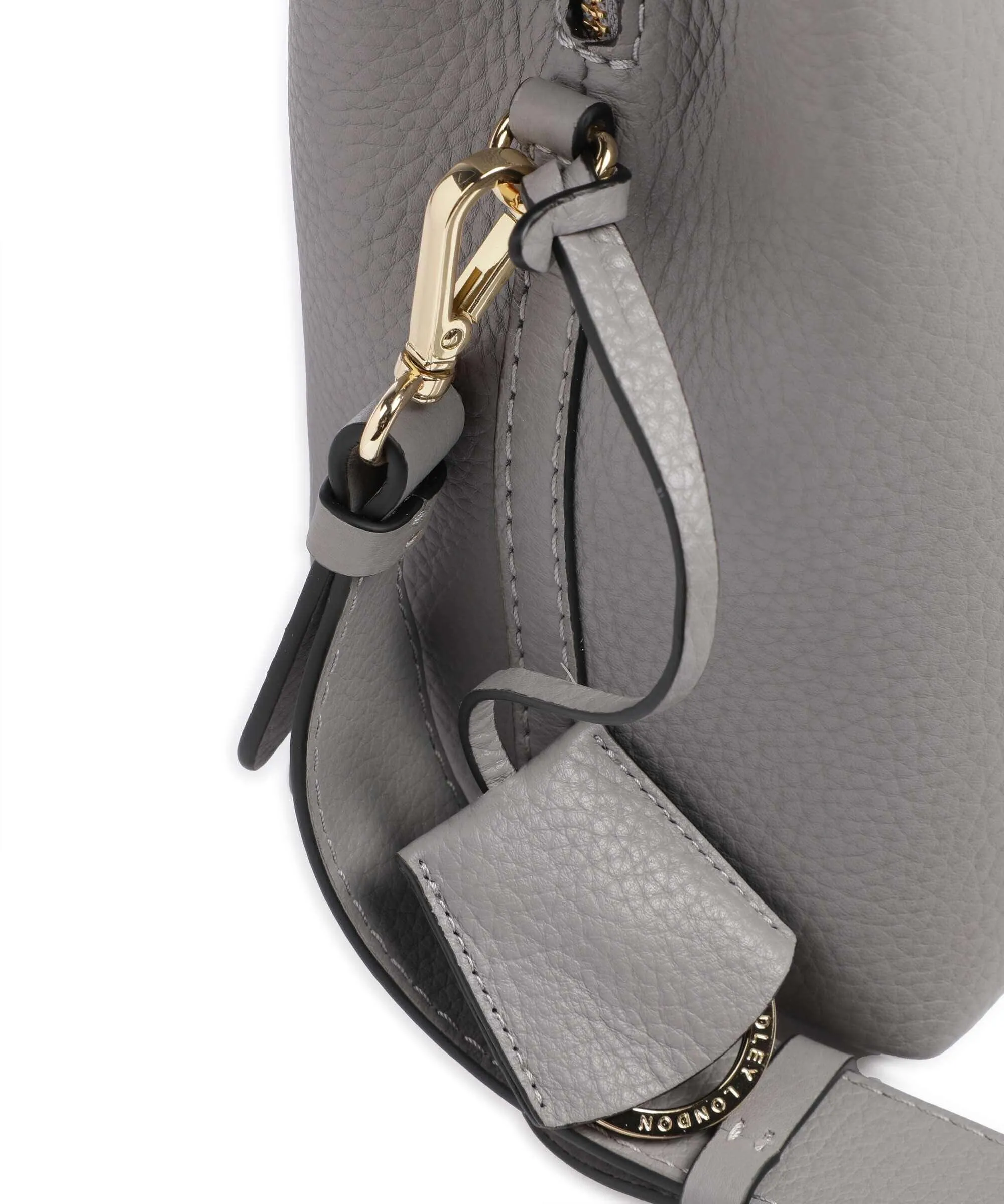  Radley London Dukes Place Borsa a tracolla pelle di vacchetta grana grigio  