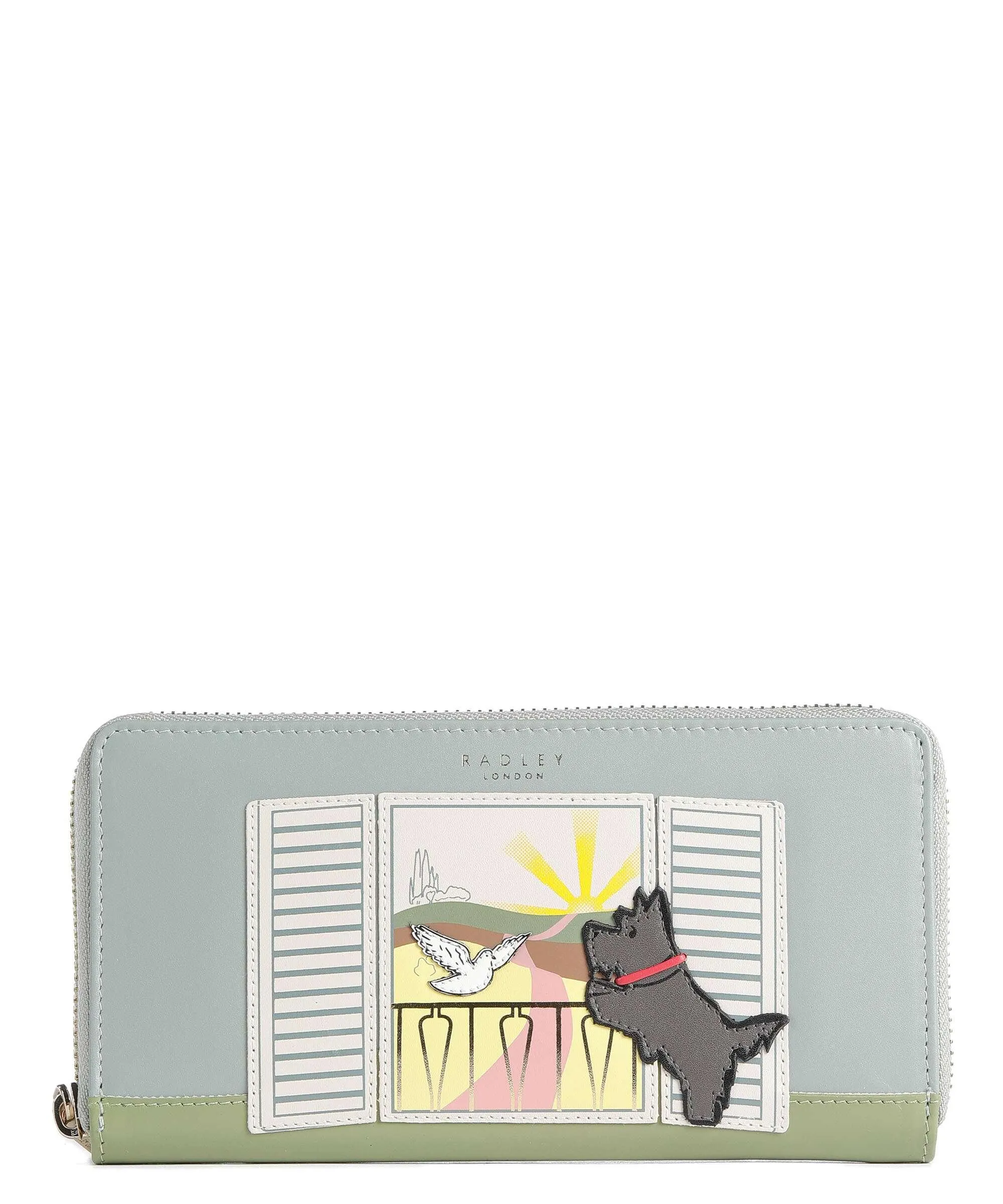  Radley London Room With A View Portafoglio pelle a grana fine blu/verde  