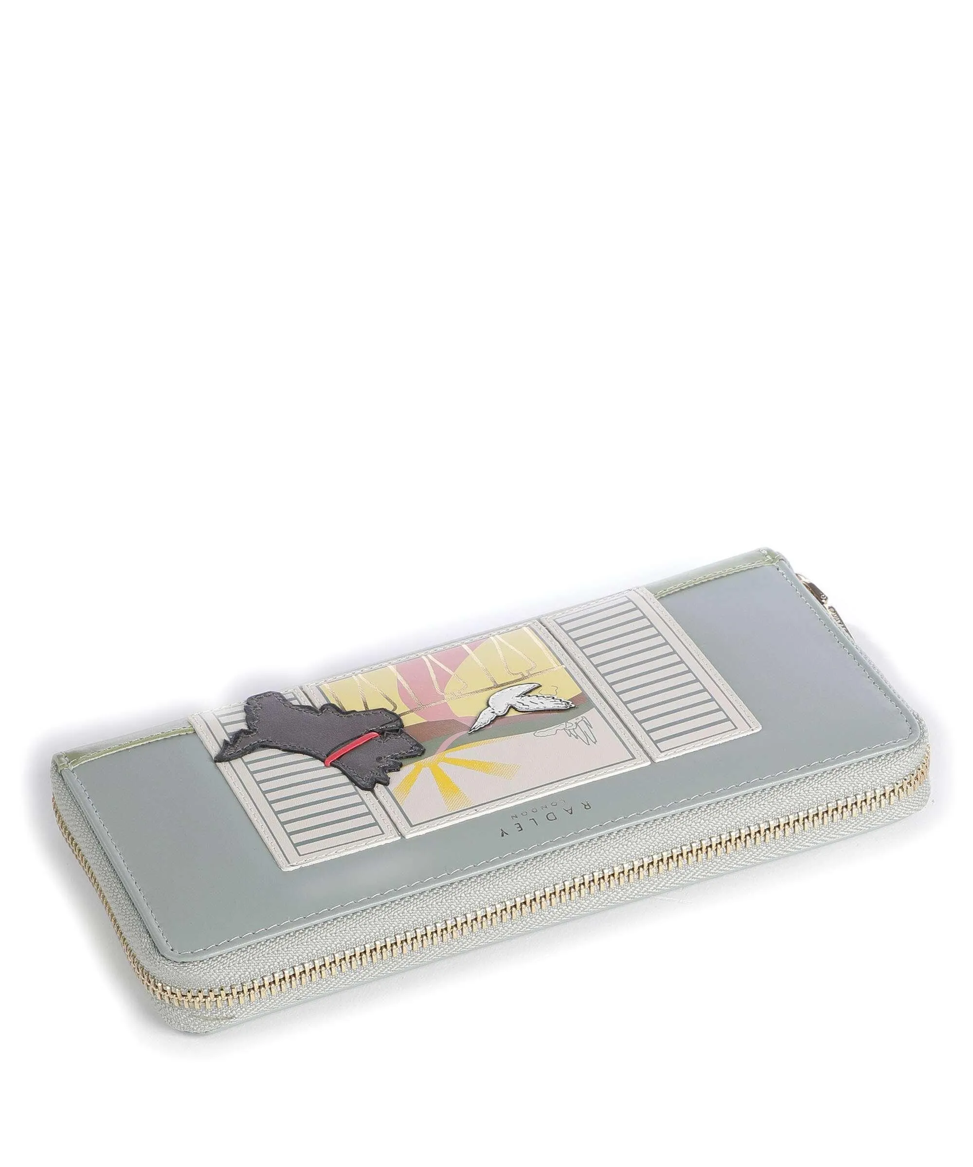  Radley London Room With A View Portafoglio pelle a grana fine blu/verde  