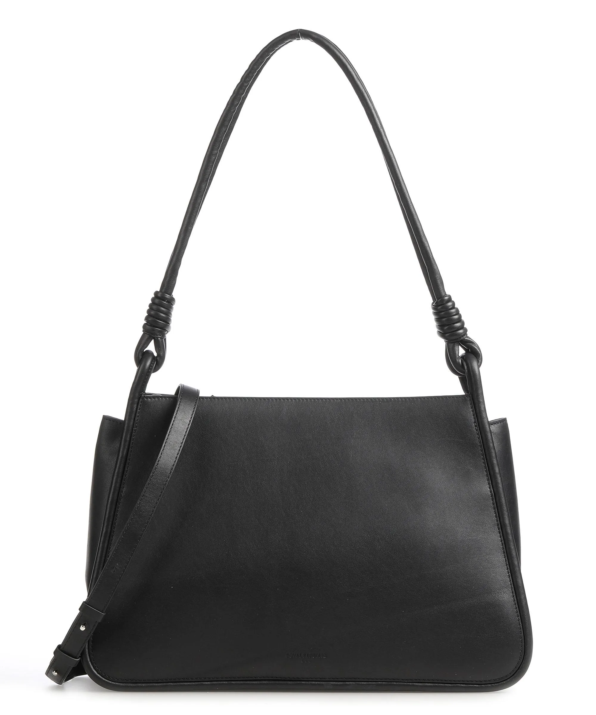  Royal RepubliQ Charm Borsa shopper 13″ pelle di vacchetta finemente grana nero  