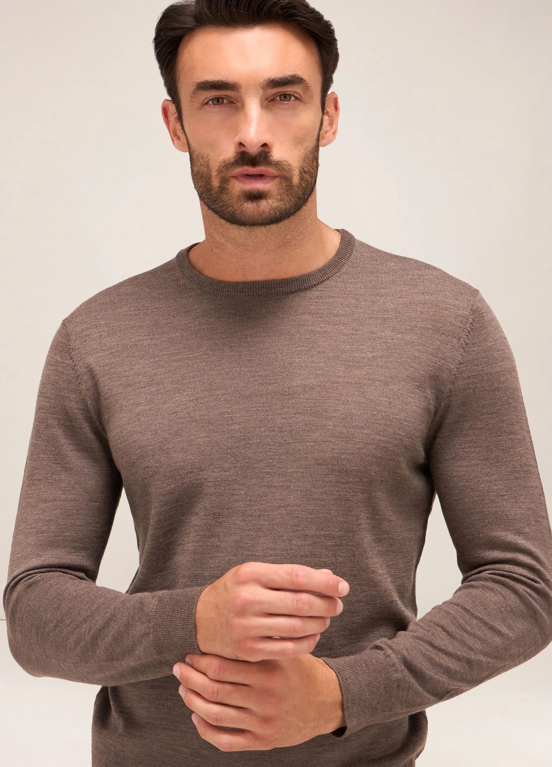RUMFORD  Maglione girocollo in lana merino uomo