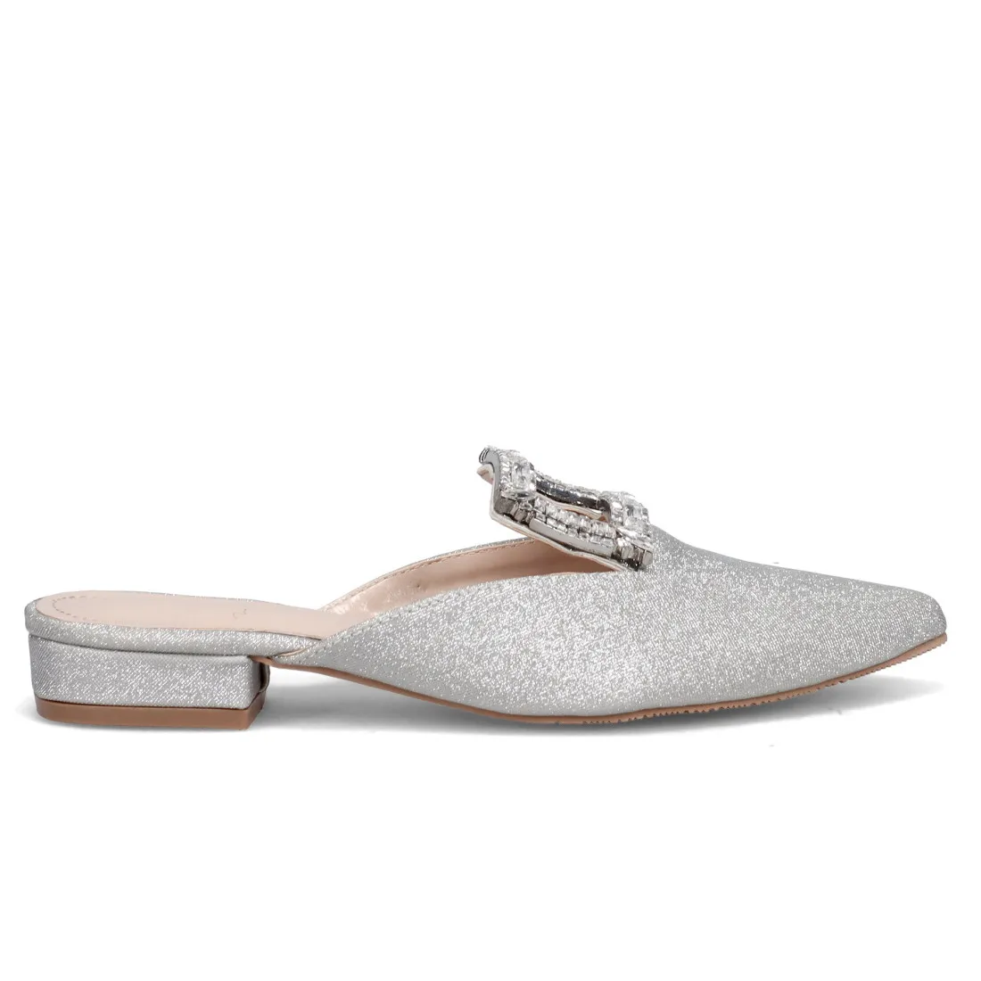 Sabot Twenty Fourhaitch Bernard’s Star argento con fibbia gioiello