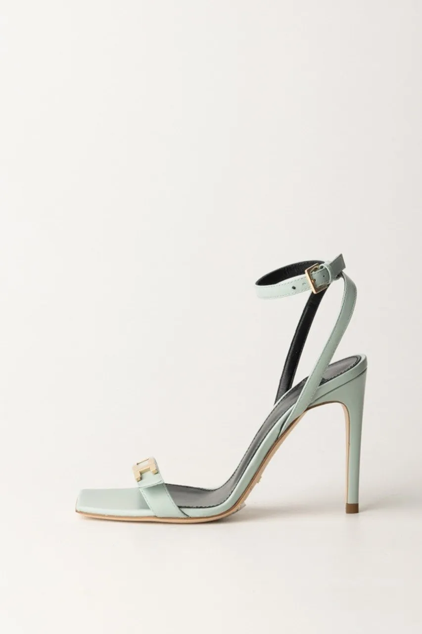 Sandali in pelle con logo ACQUA