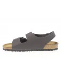 Sandalo Birkenstock MILANO in pelle marrone scuro