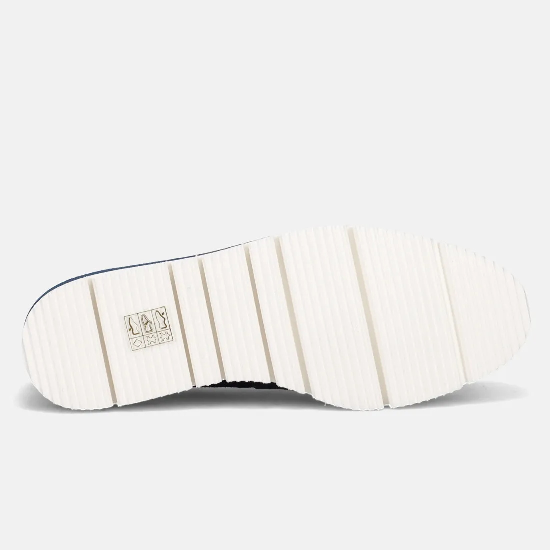 Scarpa comoda da donna Sangiorgio blu in pelle e suede