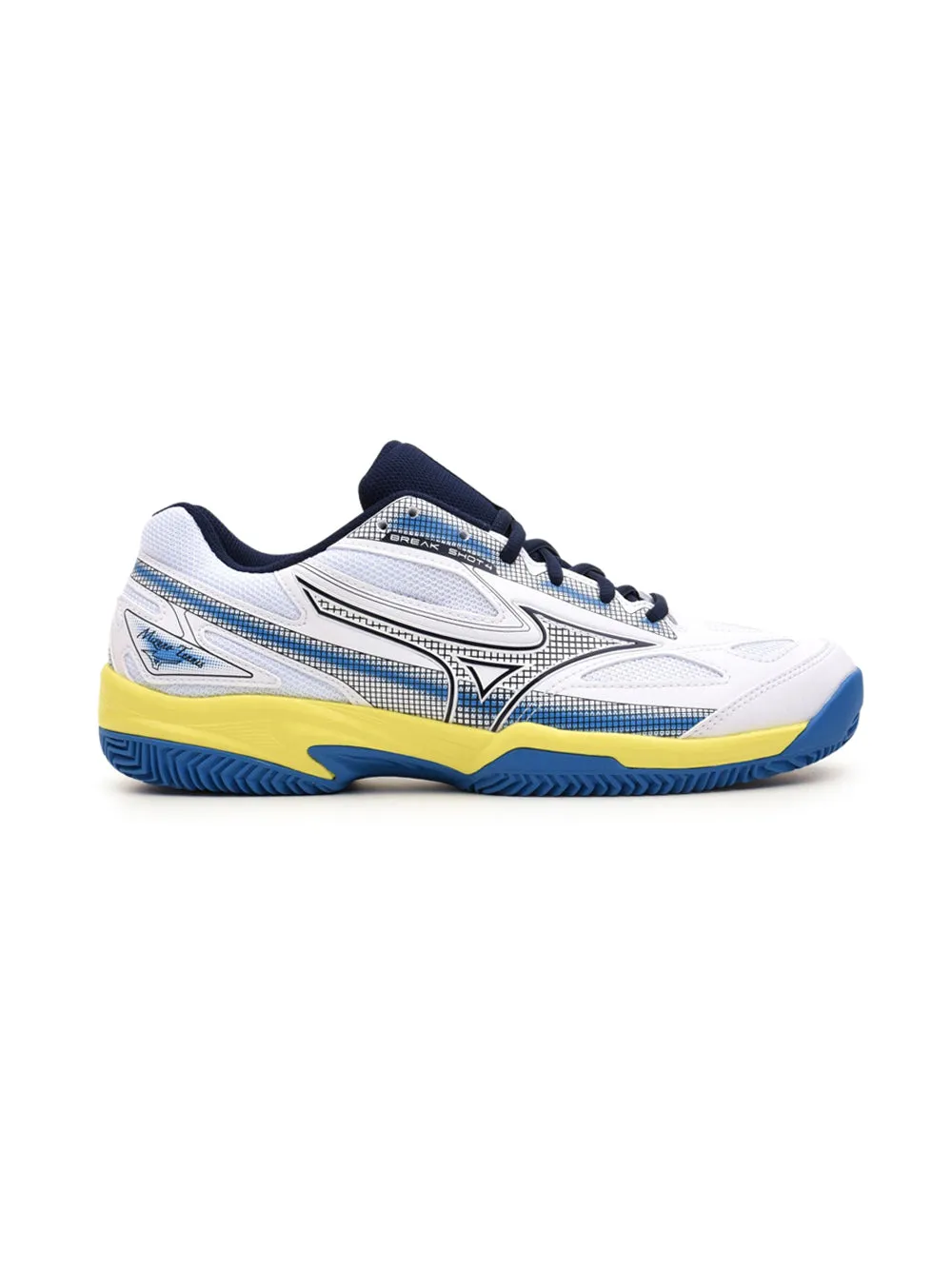 Scarpa Tennis bianca e blu da Uomo Break Shot cc