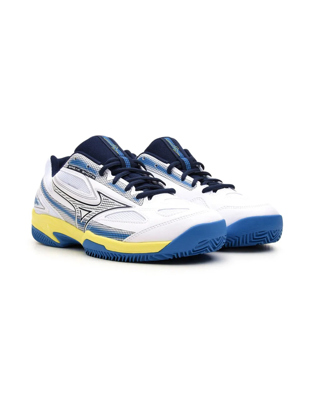 Scarpa Tennis bianca e blu da Uomo Break Shot cc