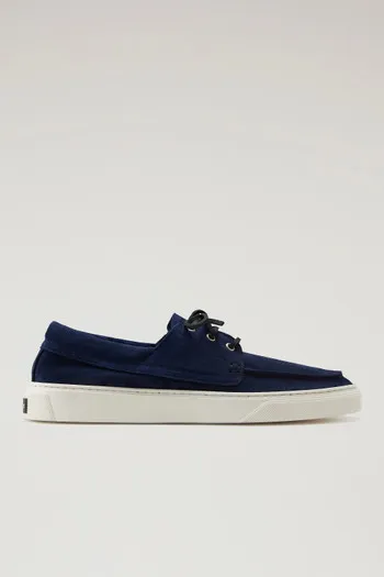 Scarpe da barca in pelle scamosciata                                                                                Blue