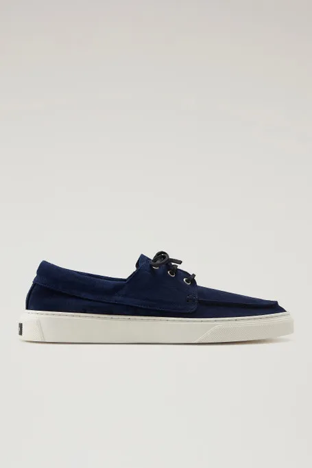 Scarpe da barca in pelle scamosciata                                                                                Blue