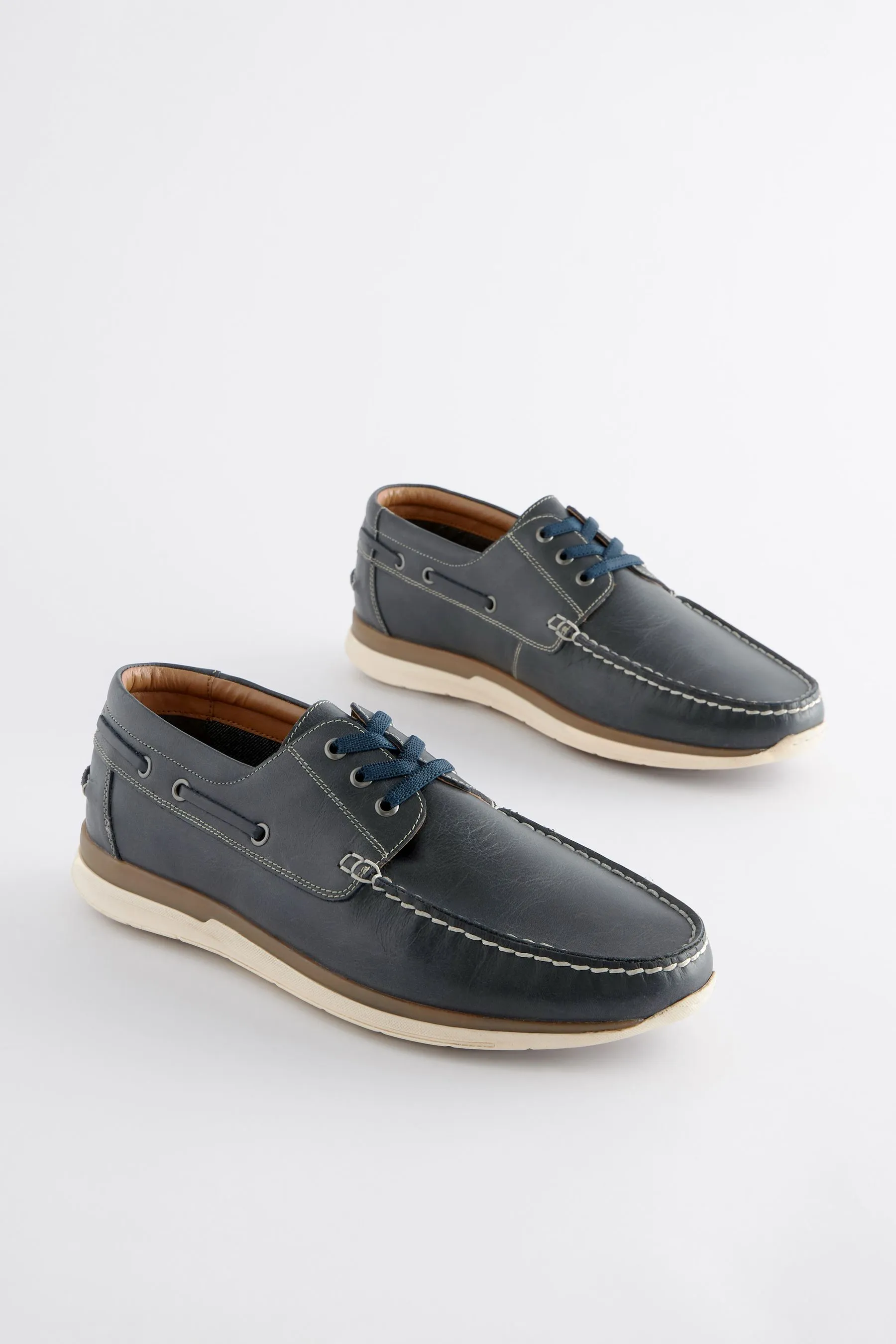 Scarpe da barca in pelle