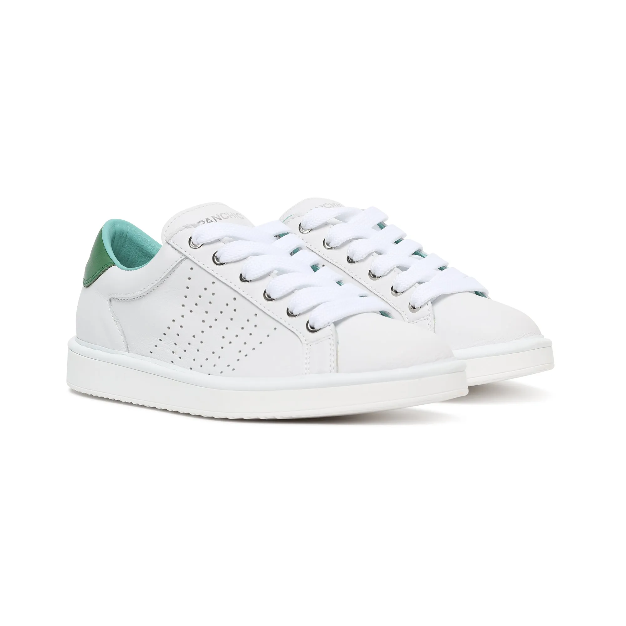 scarpe PANCHIC LACE-UP LEATHERWHITE-BOTTLE