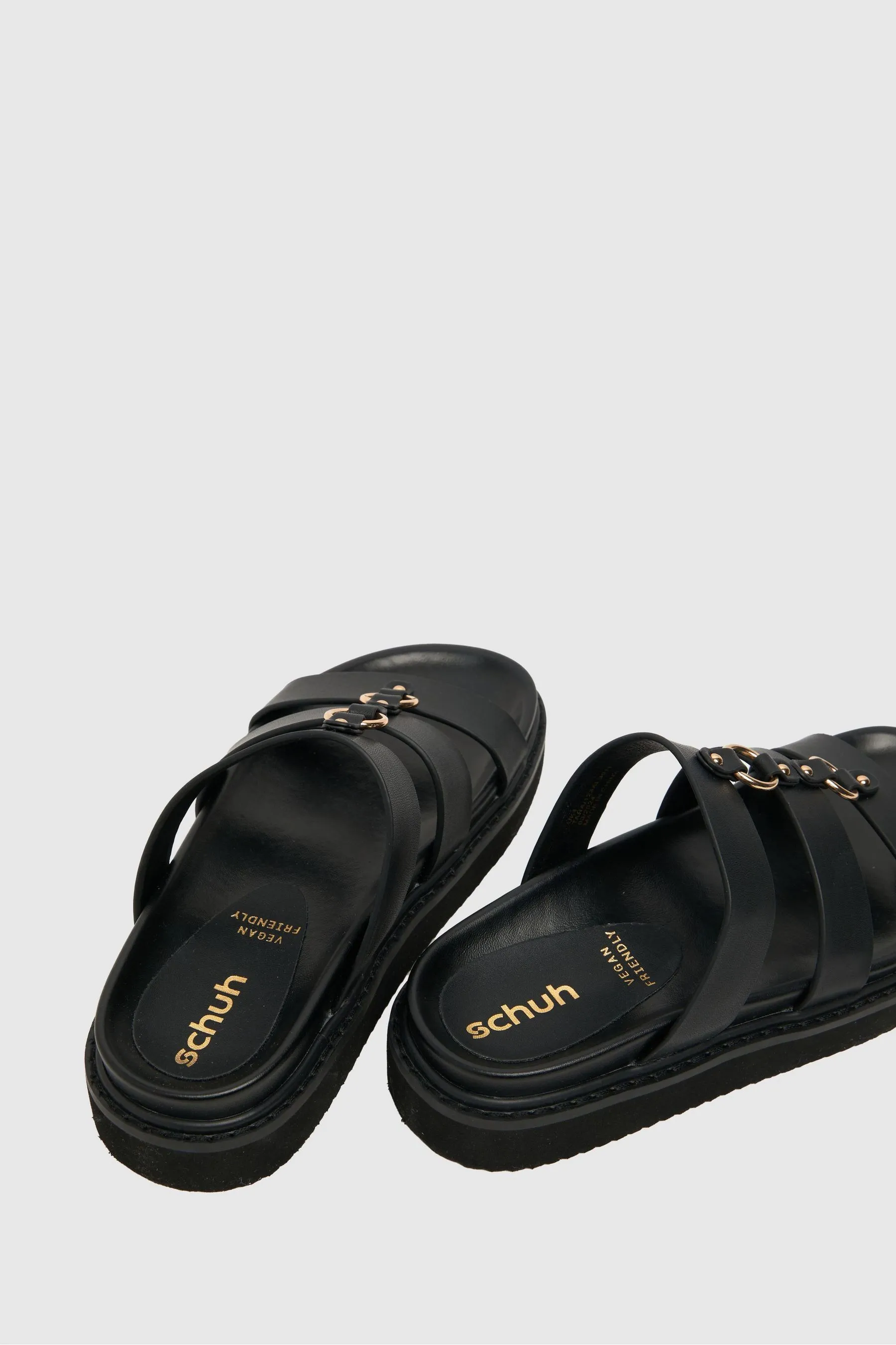 Schuh - Tana - Nero pesante con dettagli in  - Sandali