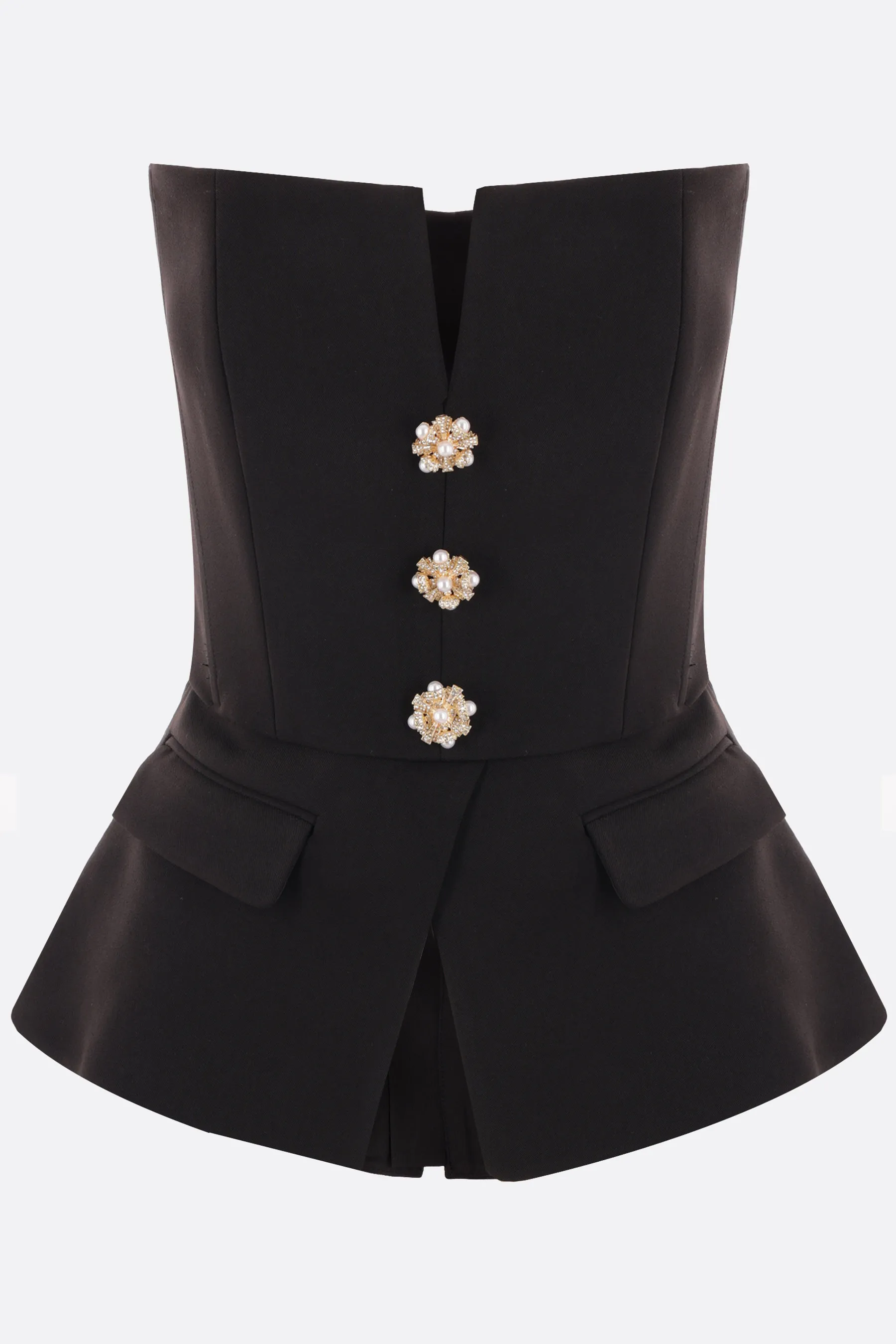  SELF PORTRAIT top bustier in crepe 