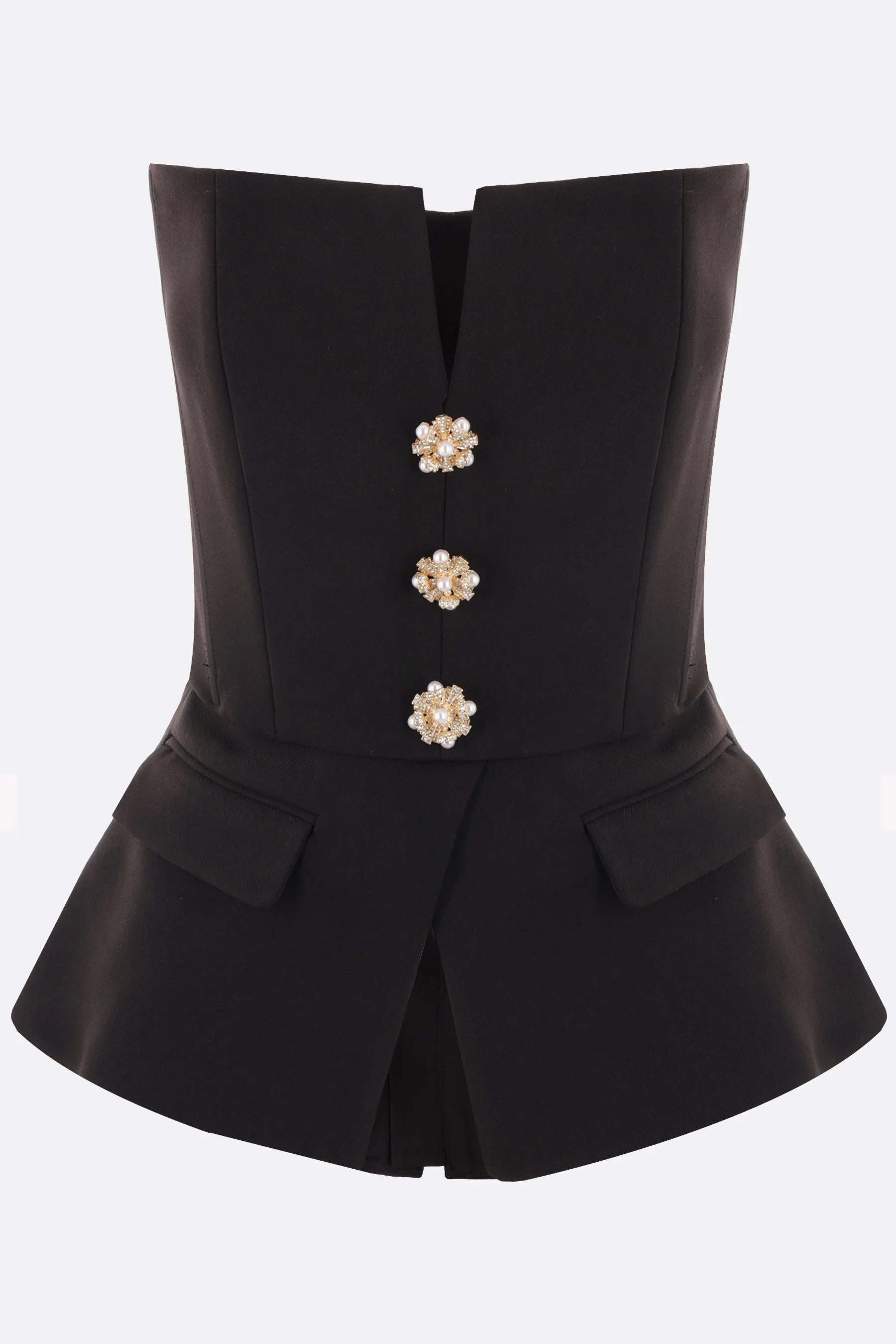  SELF PORTRAIT top bustier in crepe 