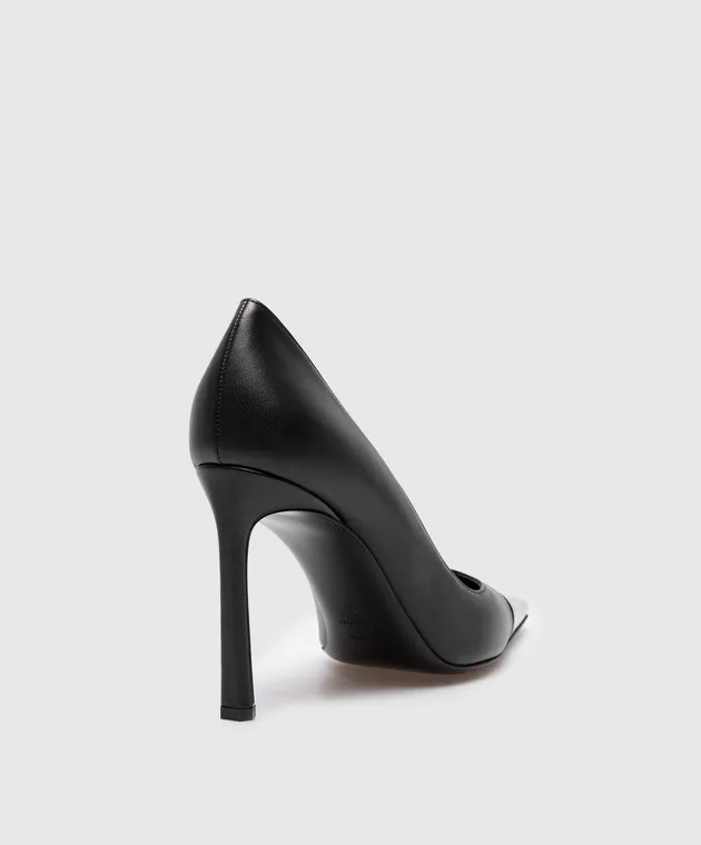 Sergio Rossi Scarpe da barca in pelle nera SR Reese B04560MNAN07