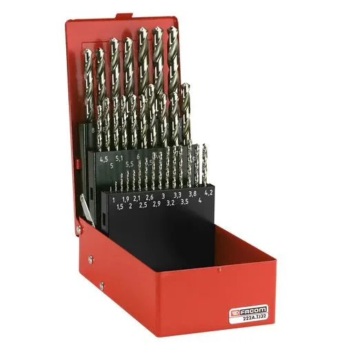 Set punte per trapano Facom, Ø da 1mm a 10mm, 19 pezzi