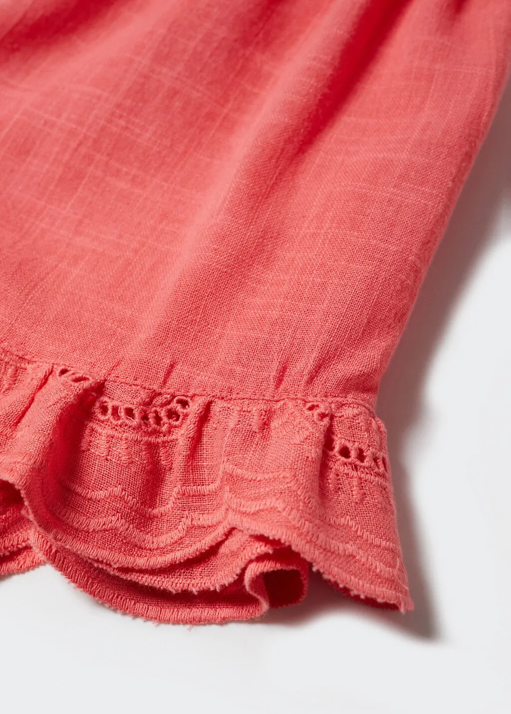 Short cotone ricamati