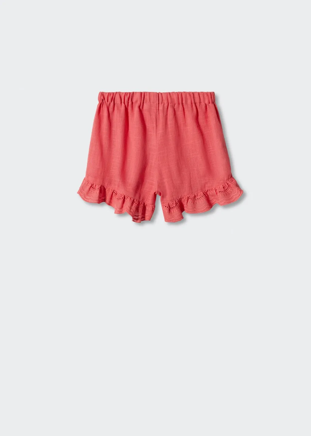 Short cotone ricamati