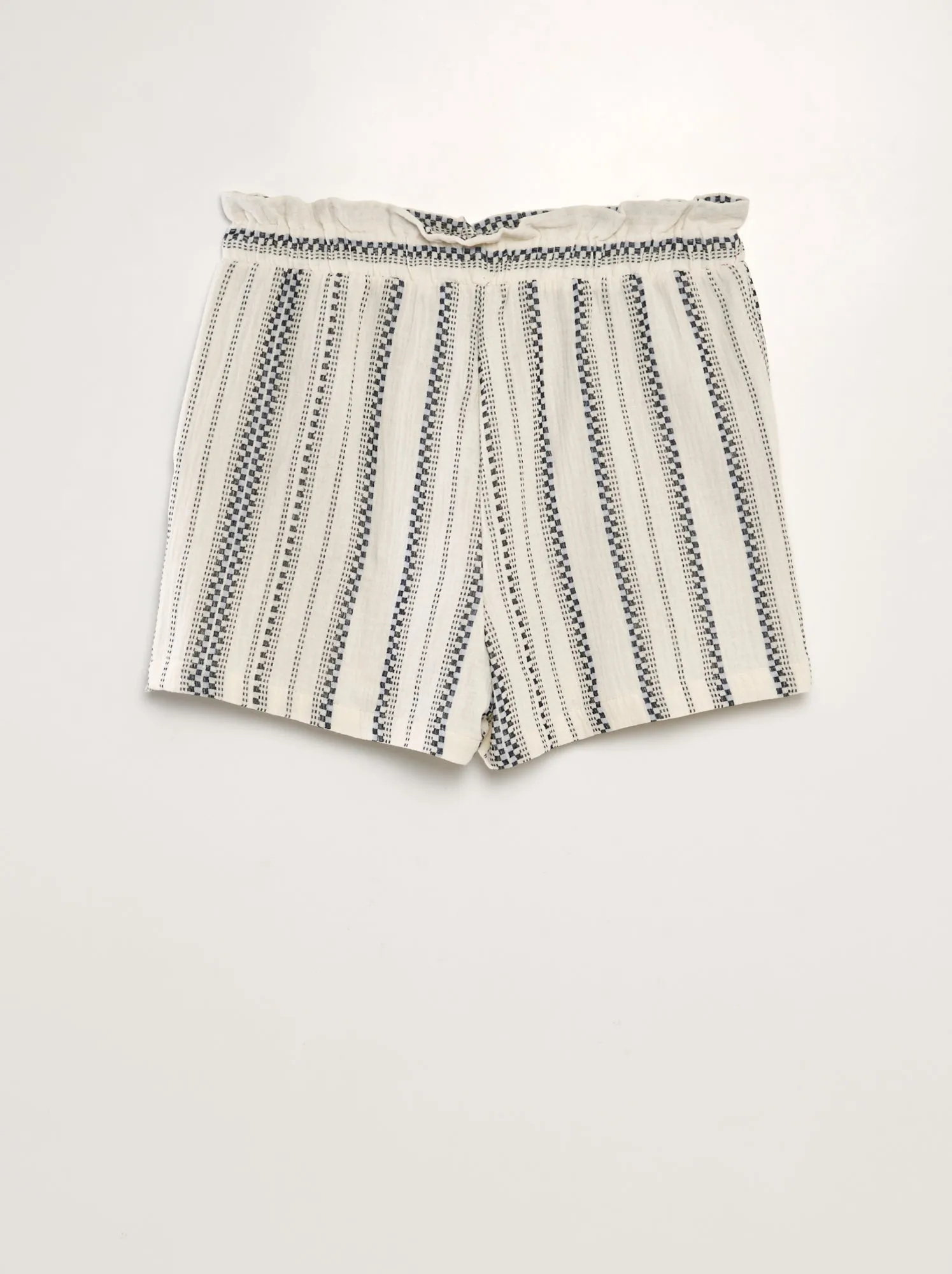 Shorts goffrati motivo jacquard 'JDY' - BEIGE