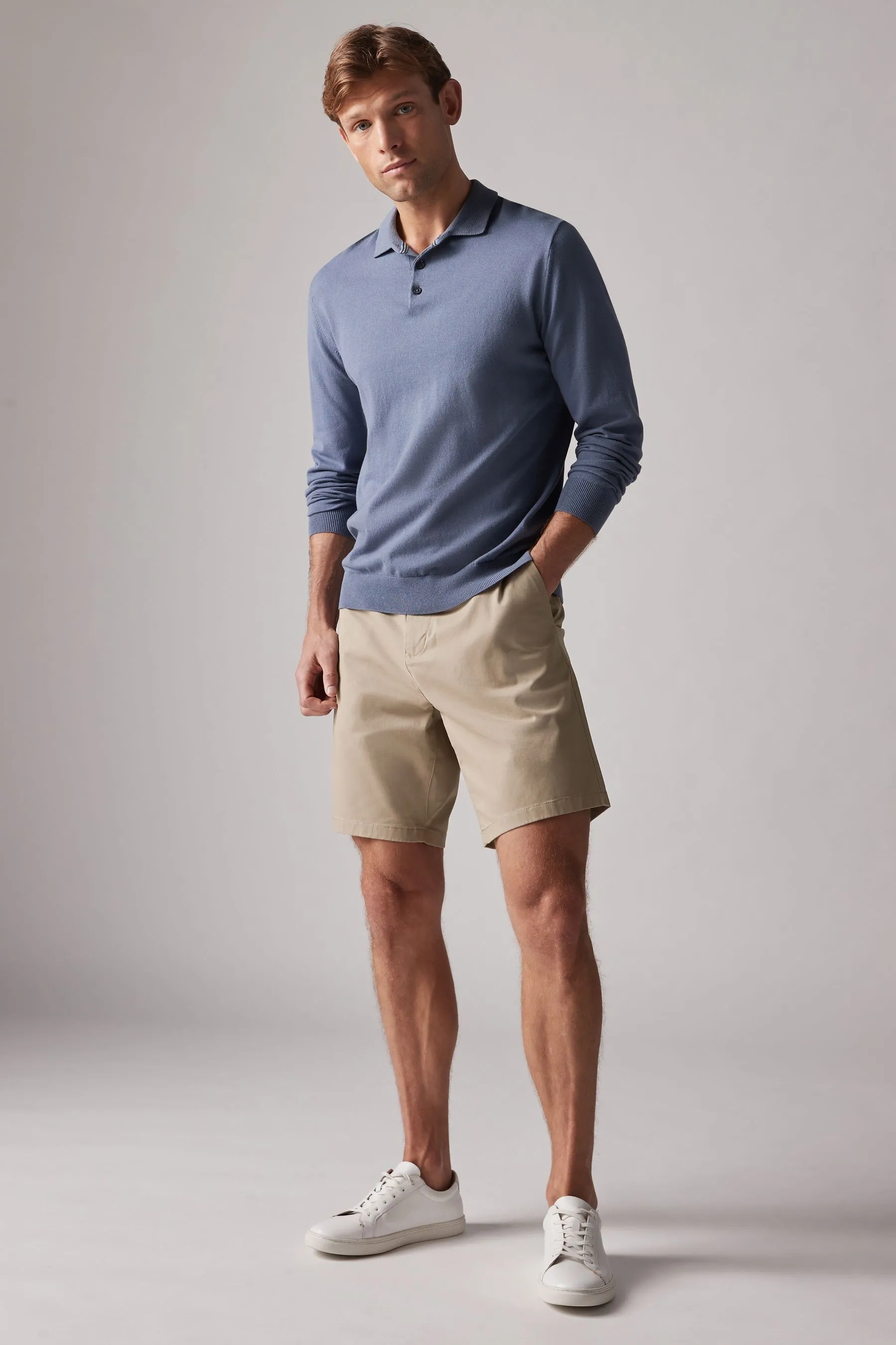 Shorts Pantaloni chino elasticizzati da 2 Confezione