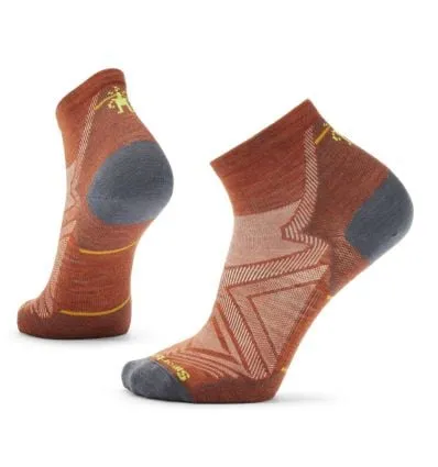 Smartwool Run Zero Cushion Calzini alla caviglia Performance Calzini ATHLETIC PICANTE ( ROSSO LUMINOSO)