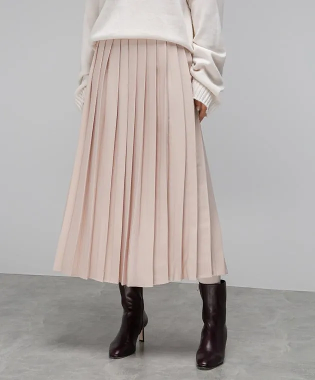 Solotre Gonna a pieghe beige M1R0041