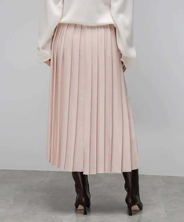 Solotre Gonna a pieghe beige M1R0041