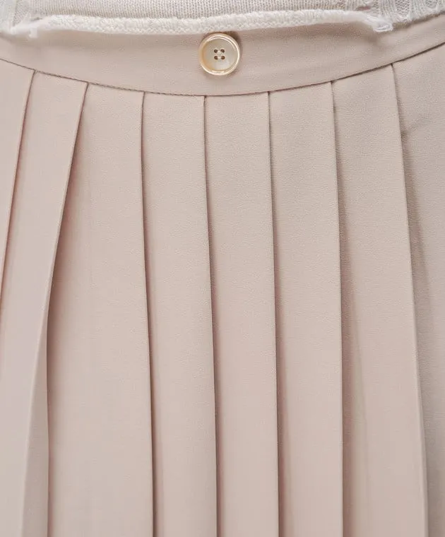 Solotre Gonna a pieghe beige M1R0041