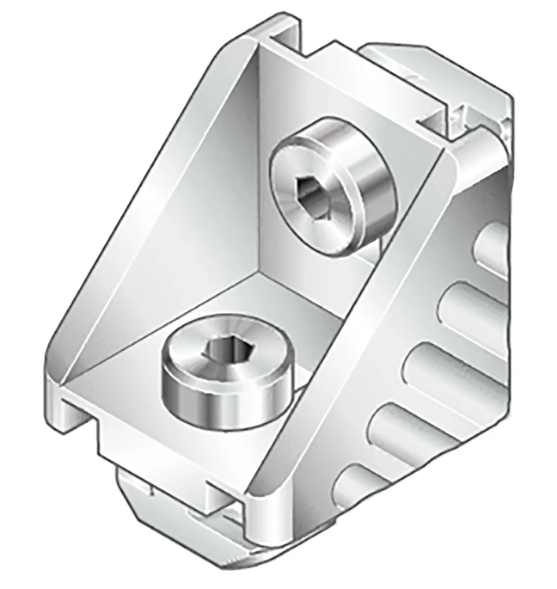 Staffa di base Bosch Rexroth in Alluminio, per profili da 45 mm, scalanatura da 10mm, M8, L. 180mm