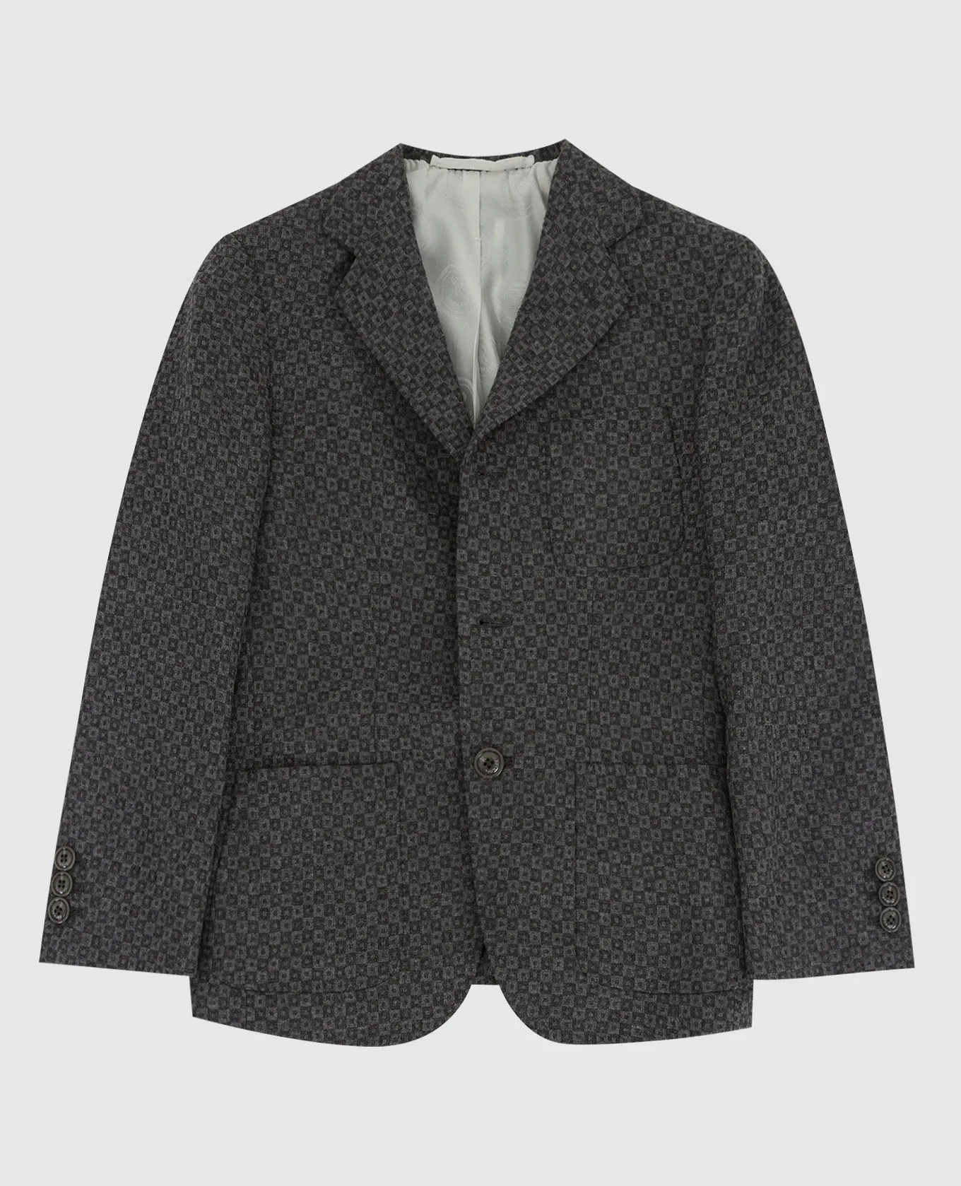 Stefano Ricci Blazer in lana fantasia per bambini Y1RSGD3300W805